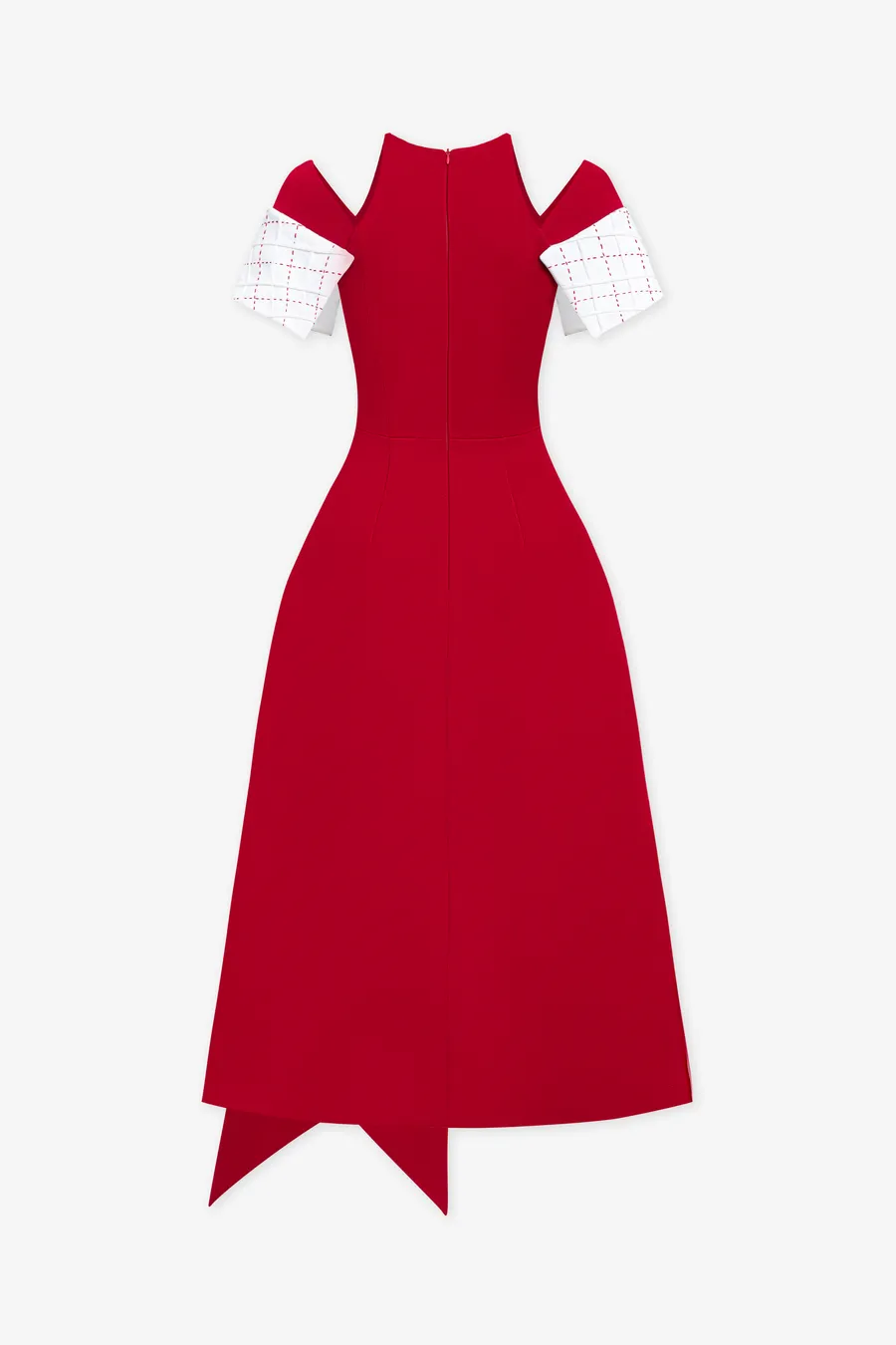TIFFANY TWO-TONE SLIT MIDI DRESS Gloria Lanvin