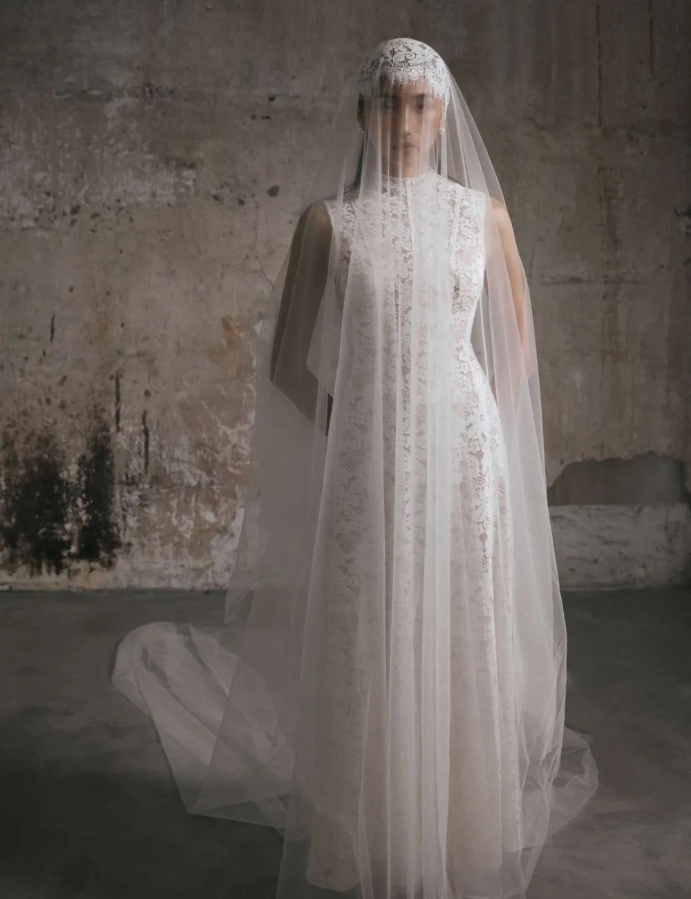 tina Embroidered lace sleeveless maxi dress in white Gloria Lanvin