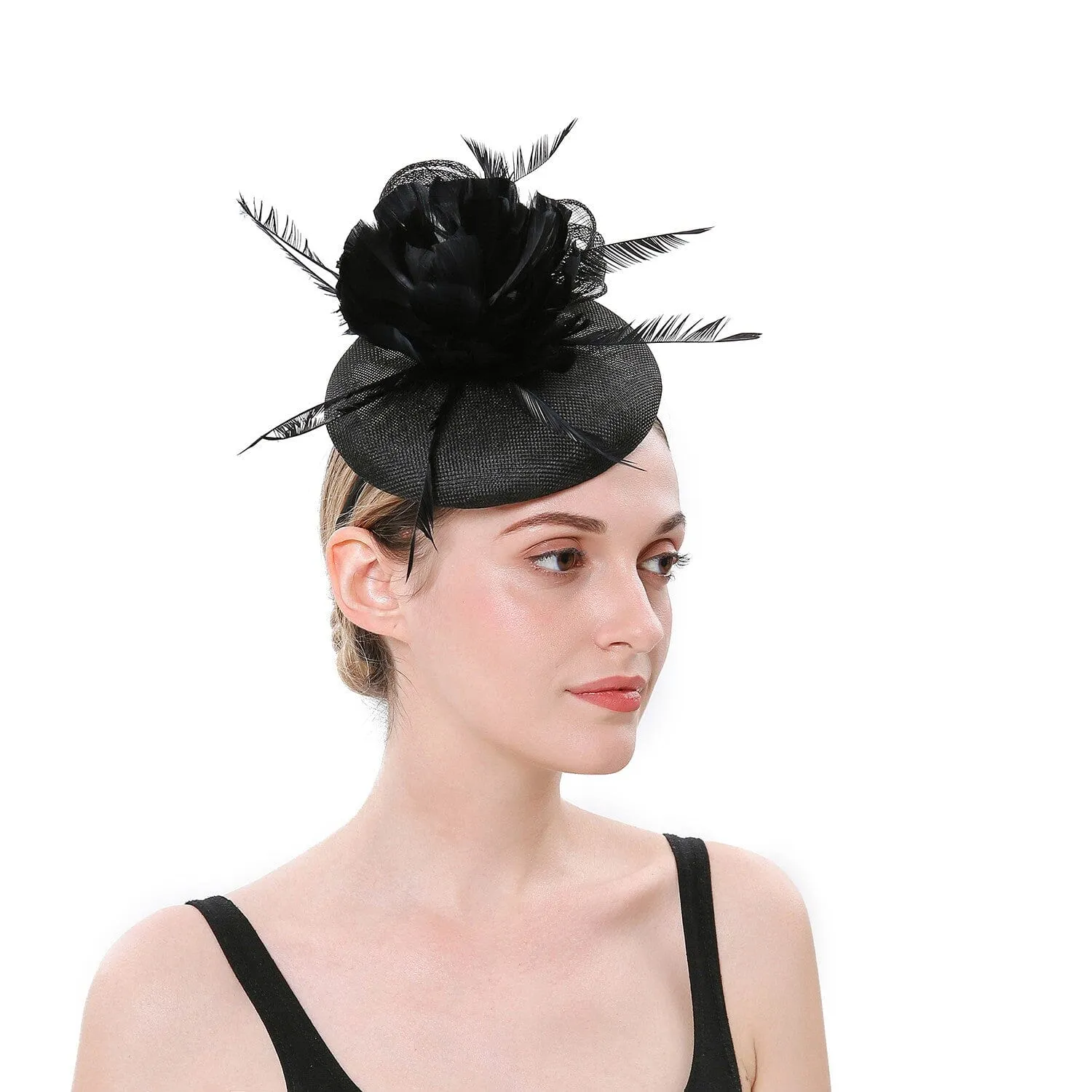 TOPPER FEATHER FLOWER FASCINATORS Gloria Lanvin