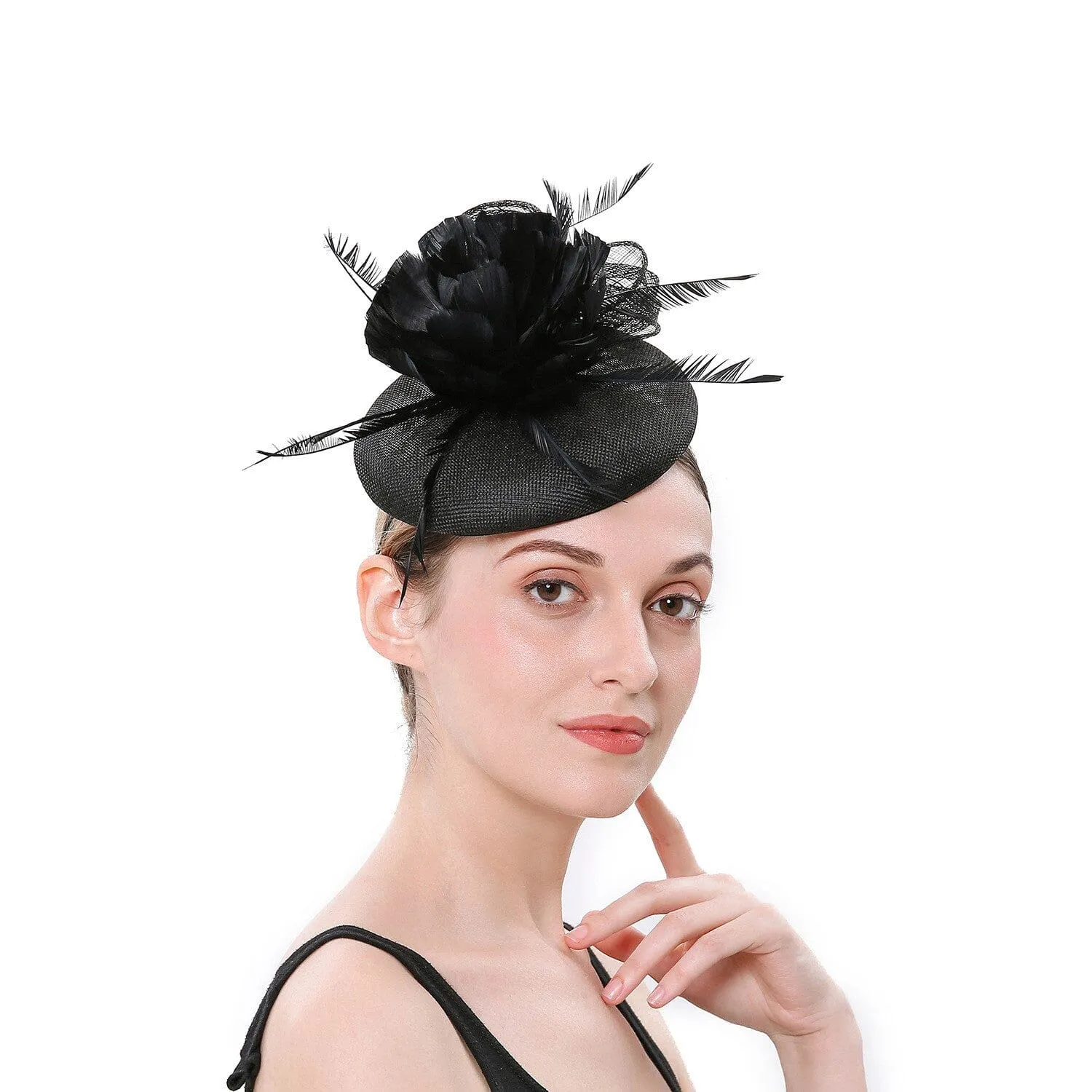 TOPPER FEATHER FLOWER FASCINATORS Gloria Lanvin