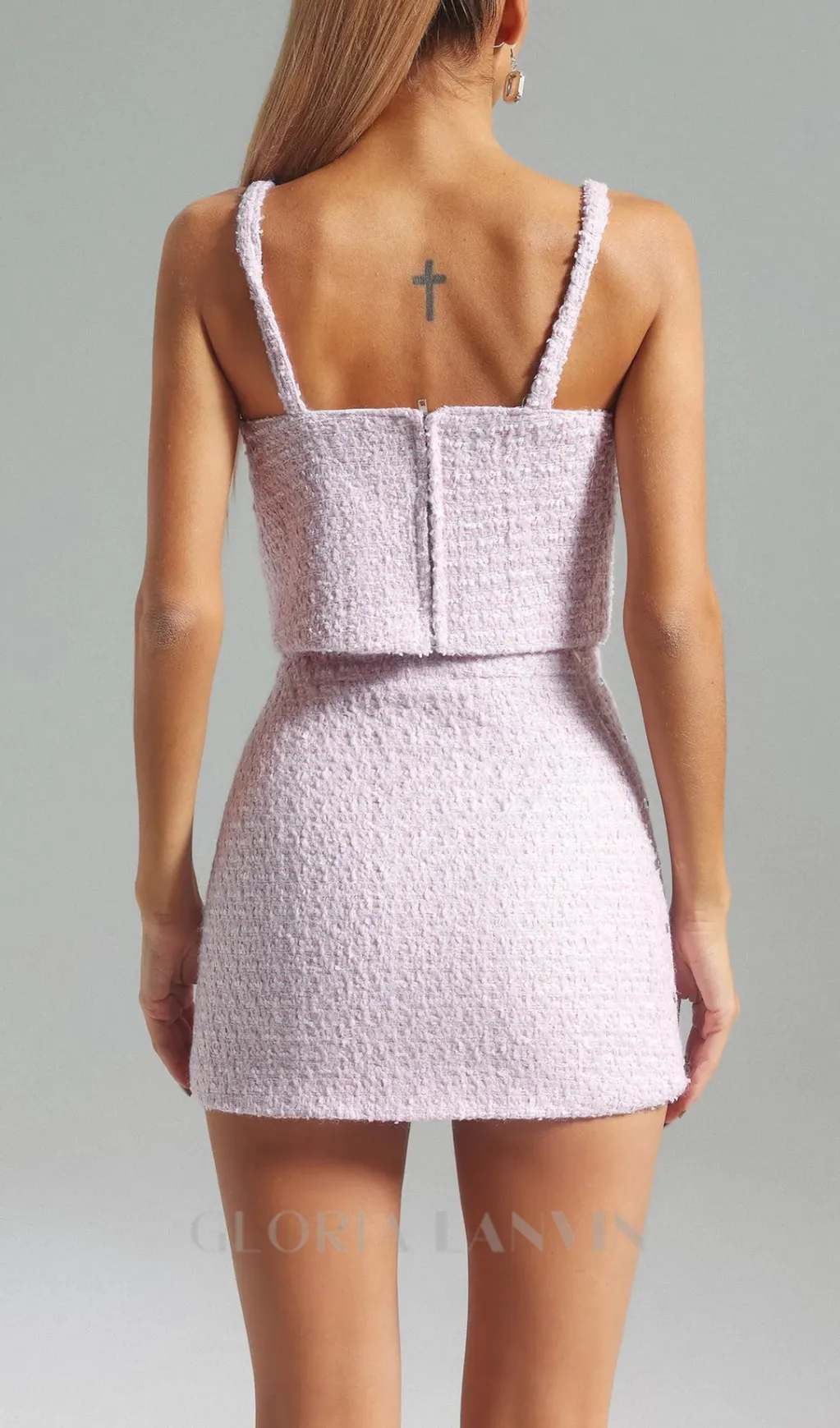 TWEED BOW KNOT SET Gloria Lanvin