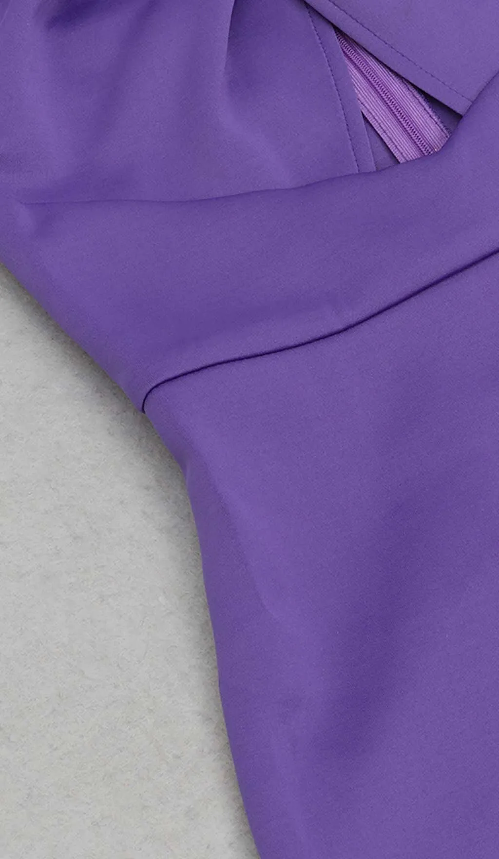 TWIST FRONT CUT OUT MAXI DRESS IN PURPLE Gloria Lanvin