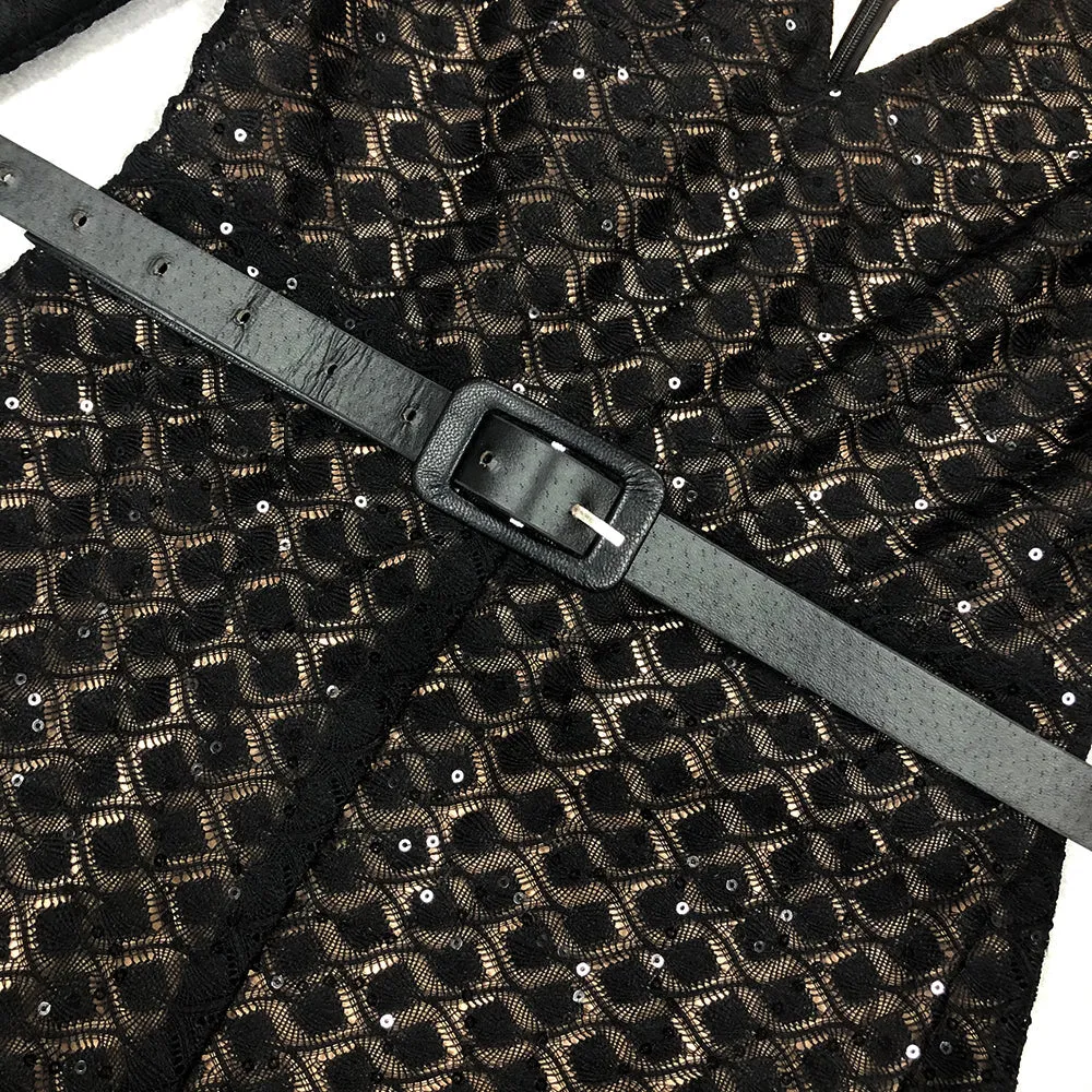 V NECK BANDAGE JUMPSUIT IN BLACK Gloria Lanvin