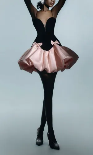 valerie two-tone bowquette mini dress Gloria Lanvin