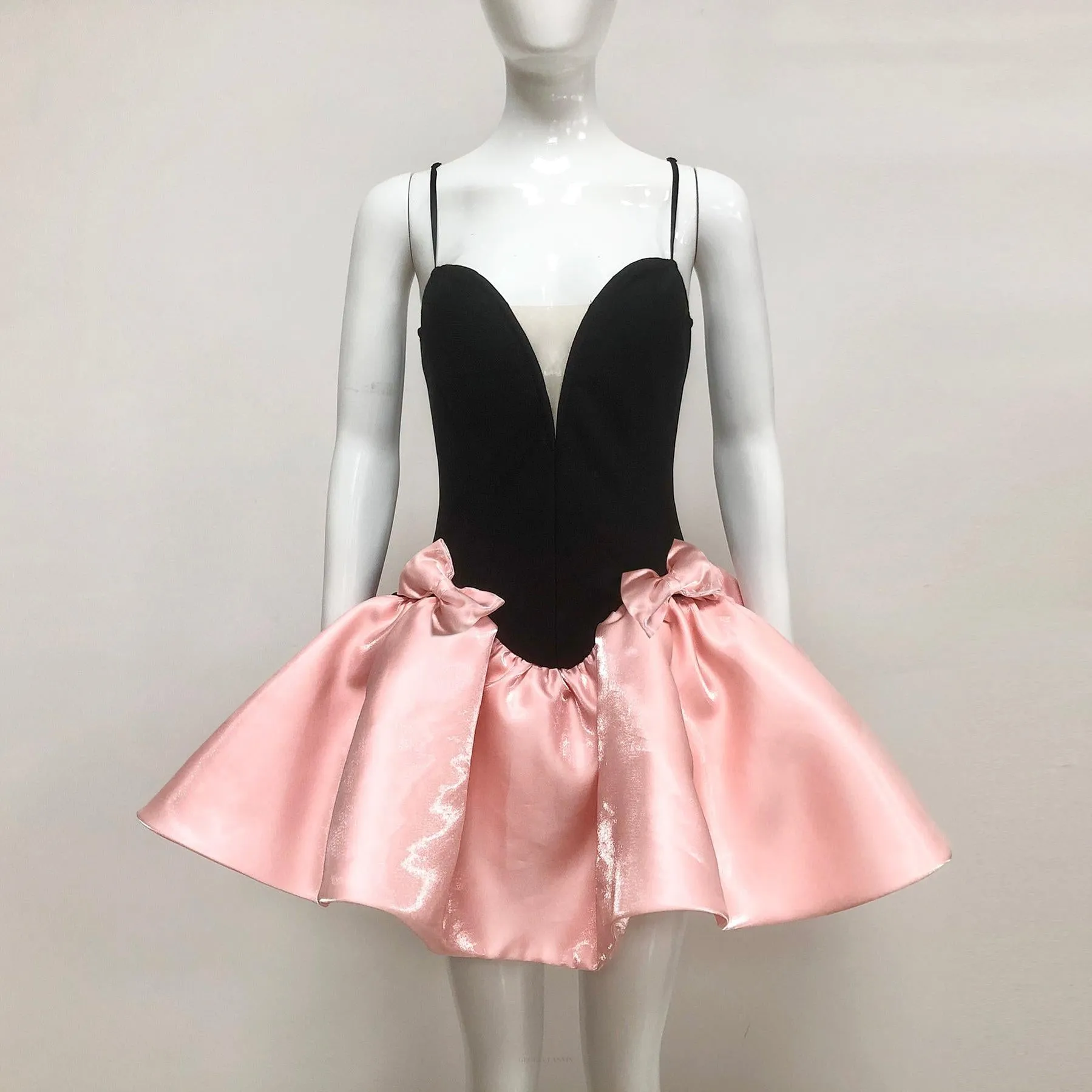 valerie two-tone bowquette mini dress Gloria Lanvin