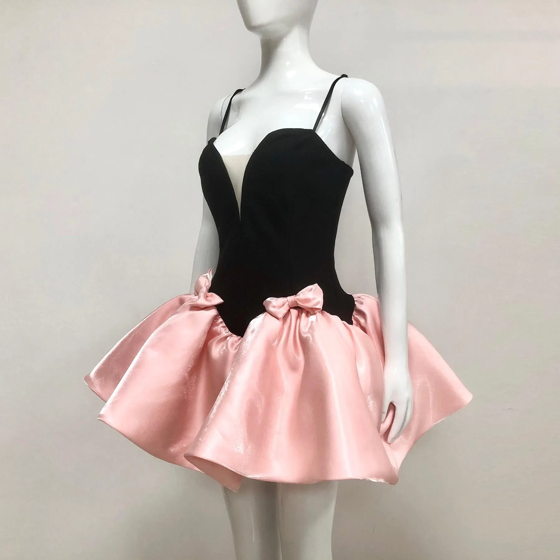 valerie two-tone bowquette mini dress Gloria Lanvin