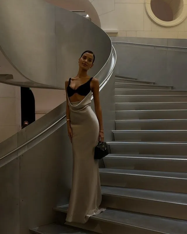 velvet bustier maxi dress in black white Gloria Lanvin