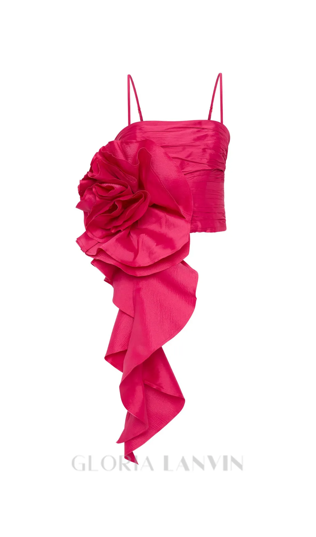 VERA POTION SPIRAL TOP IN RED Gloria Lanvin