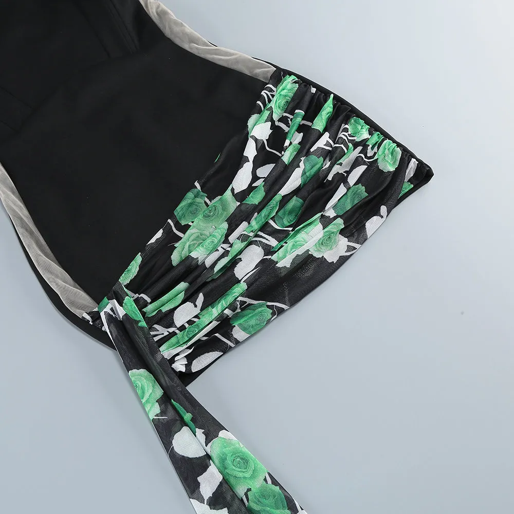VERA ROSE PRINT STRAPLESS MINI DRESS Gloria Lanvin