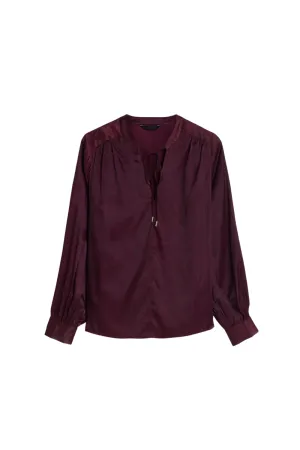 Viscose blouse in burgundy Gloria Lanvin