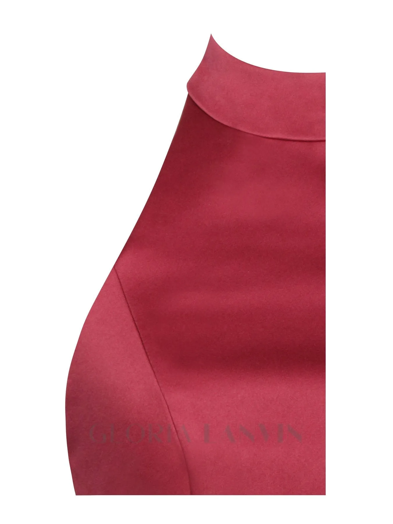 VIVIEN SATIN MINI DRESS IN RED Gloria Lanvin