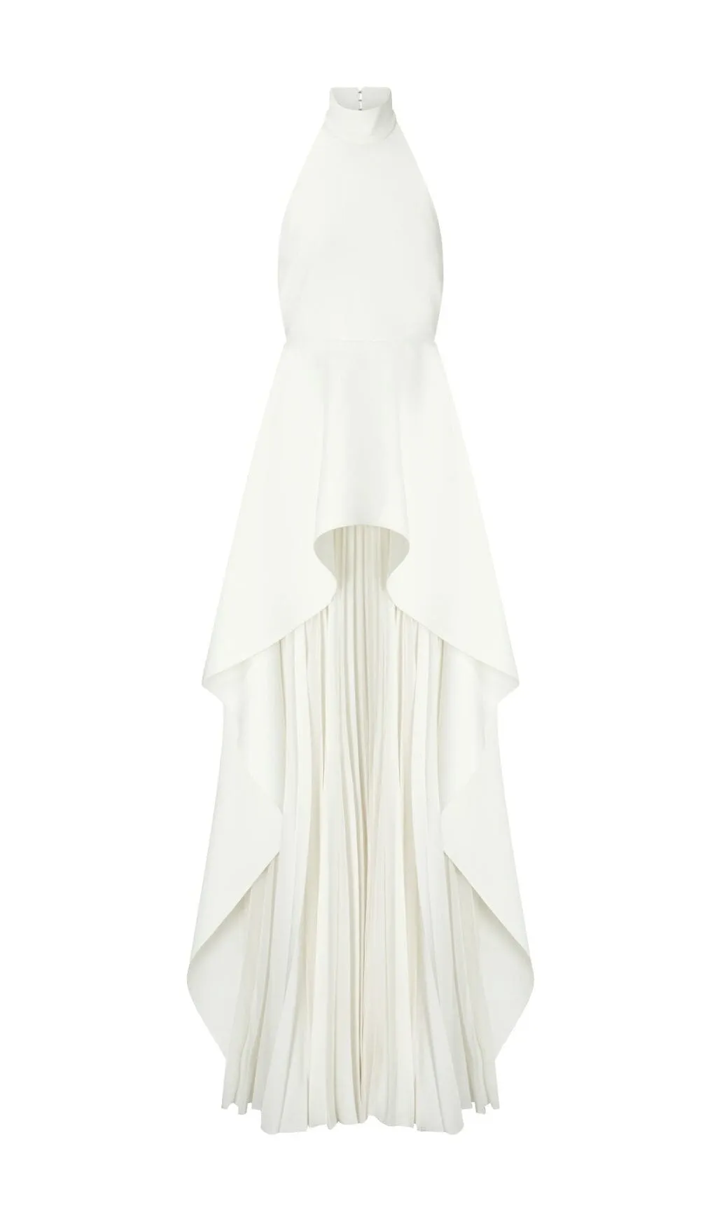WHITE BANDAGE HALTER IRREGULAR MAXI DRESS Gloria Lanvin