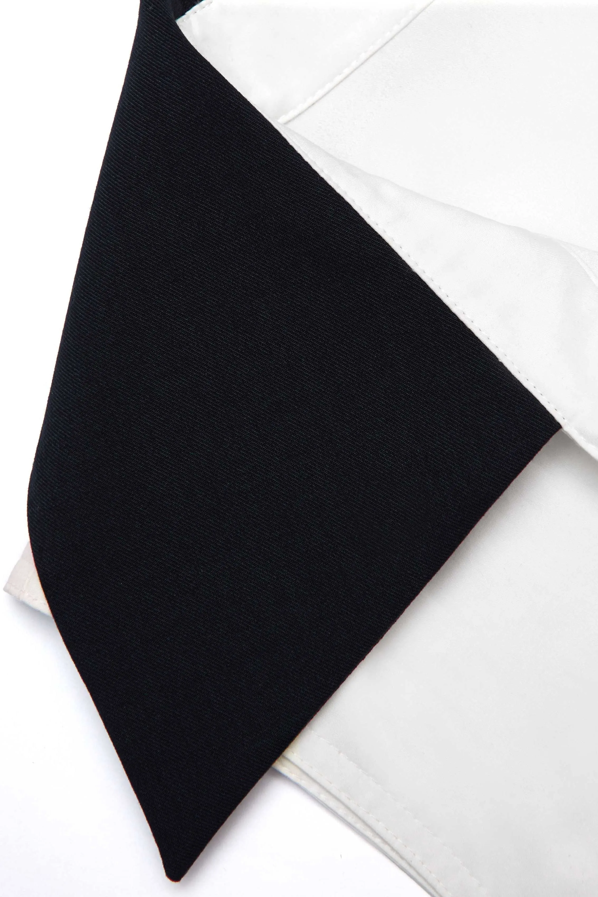 White Cotton Contrast Collar Mini Dress Gloria Lanvin