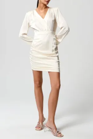 White Long Sleeve Mini dress Gloria Lanvin