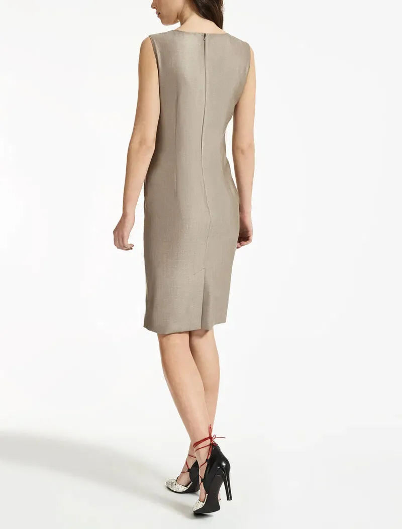 Wool Silk Ruched Mini Dress Gloria Lanvin