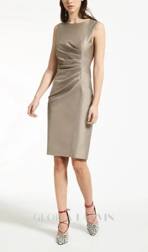 Wool Silk Ruched Mini Dress Gloria Lanvin