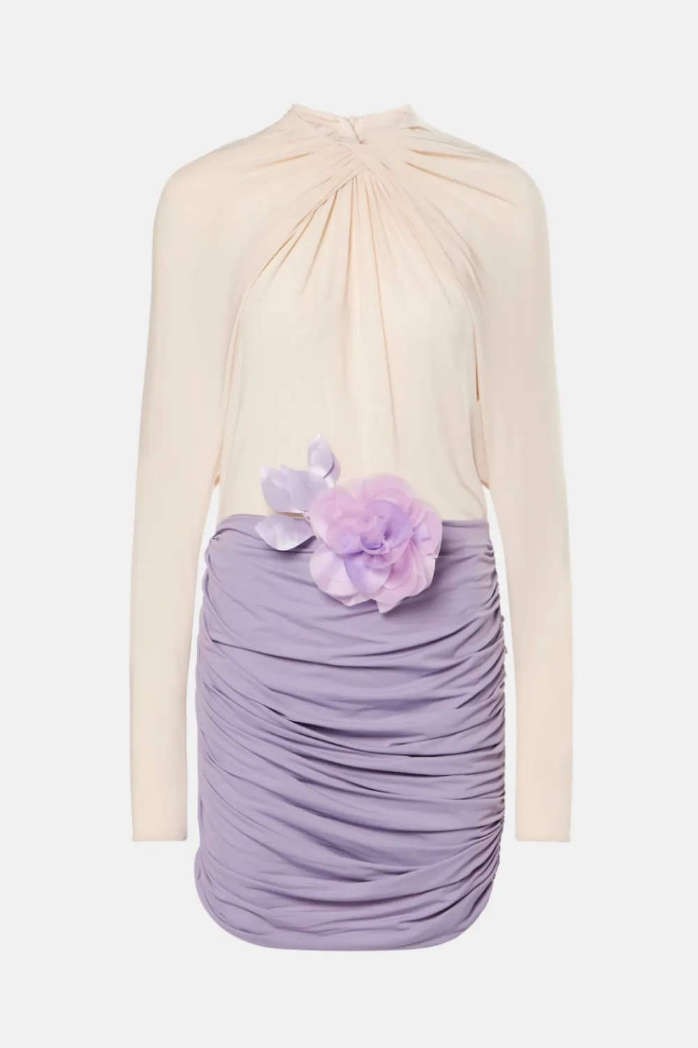 Xylona Drape Floral Backless Mini Dress Gloria Lanvin