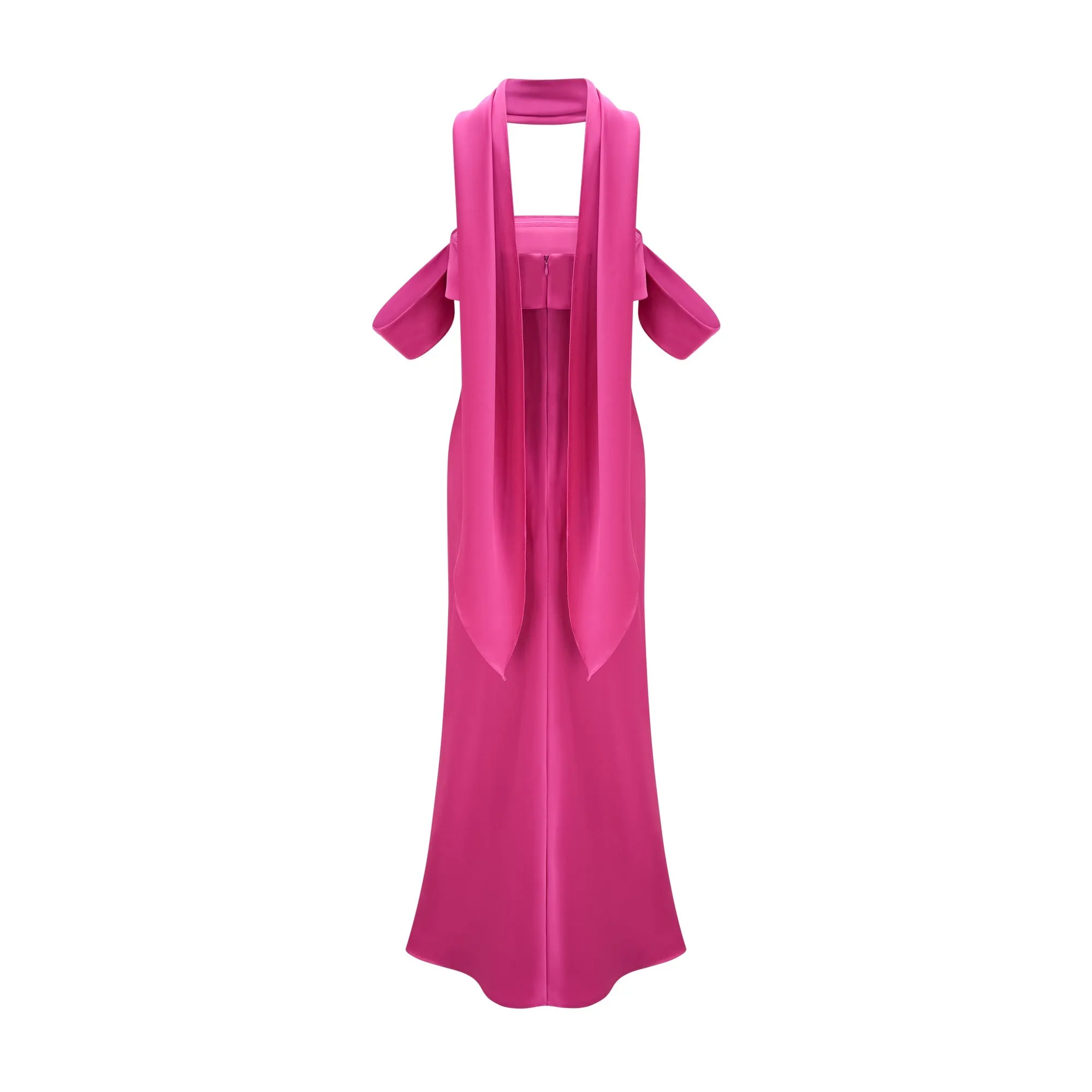 Yasmin off-shoulder satin midi dress Gloria Lanvin