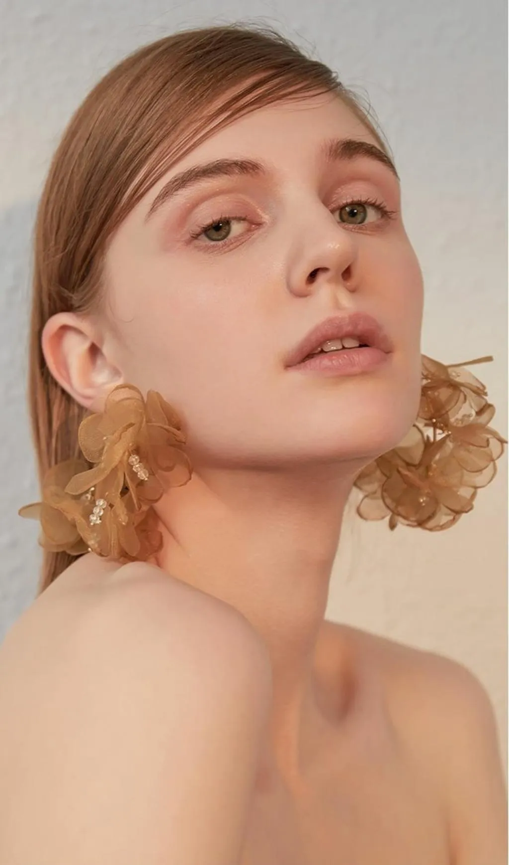 yellow Artificial water earrings Gloria Lanvin