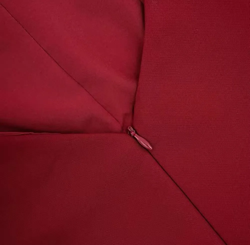 zenobia shawl slit maxi dress in red Gloria Lanvin