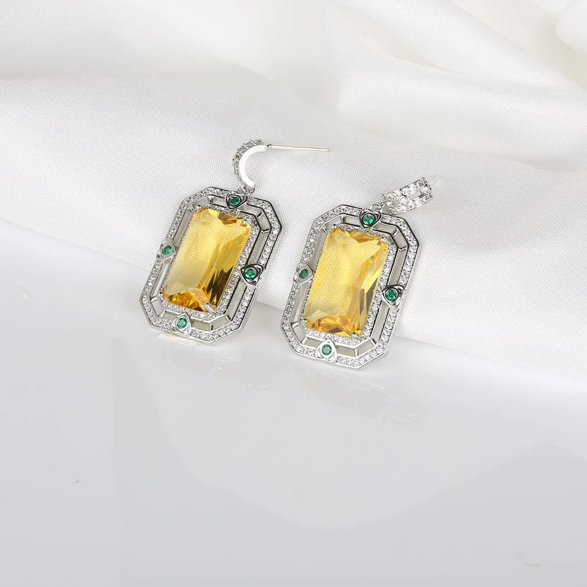 ZIRCON GEOMETRIC EARRINGS Gloria Lanvin