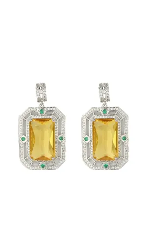 ZIRCON GEOMETRIC EARRINGS Gloria Lanvin