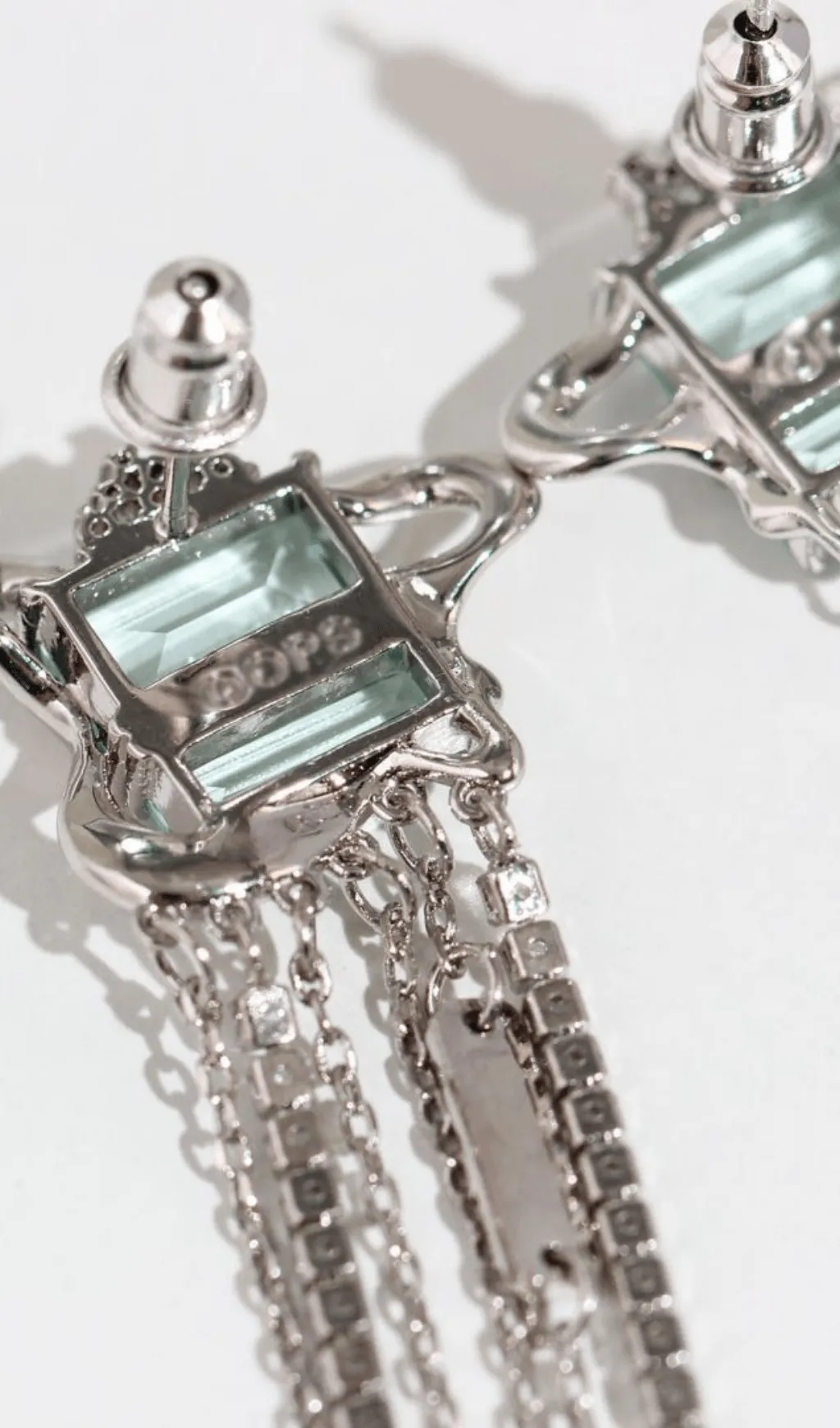 ZIRCON TASSEL EARRINGS Gloria Lanvin