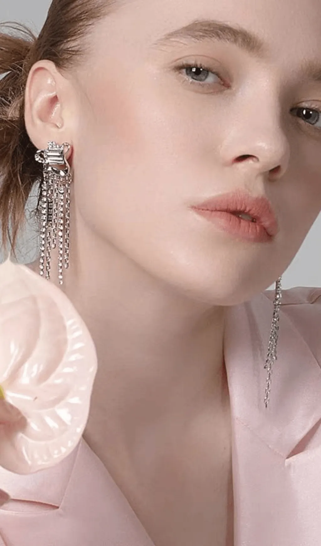 ZIRCON TASSEL EARRINGS Gloria Lanvin