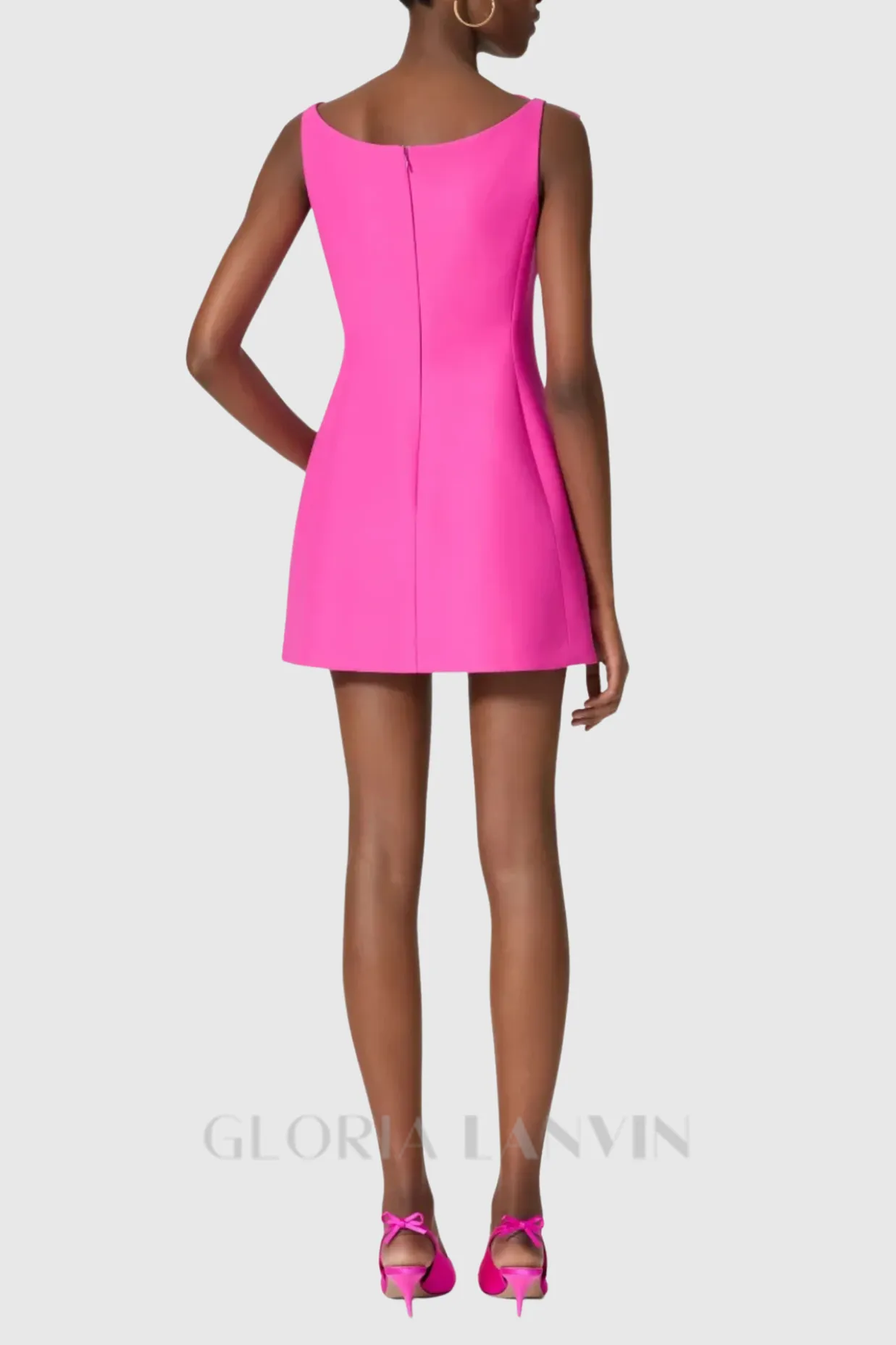 Zulekha Bow Sleeveless Mini Dress Gloria Lanvin